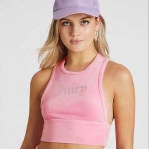 NWT Bling Velour Racerback Tank